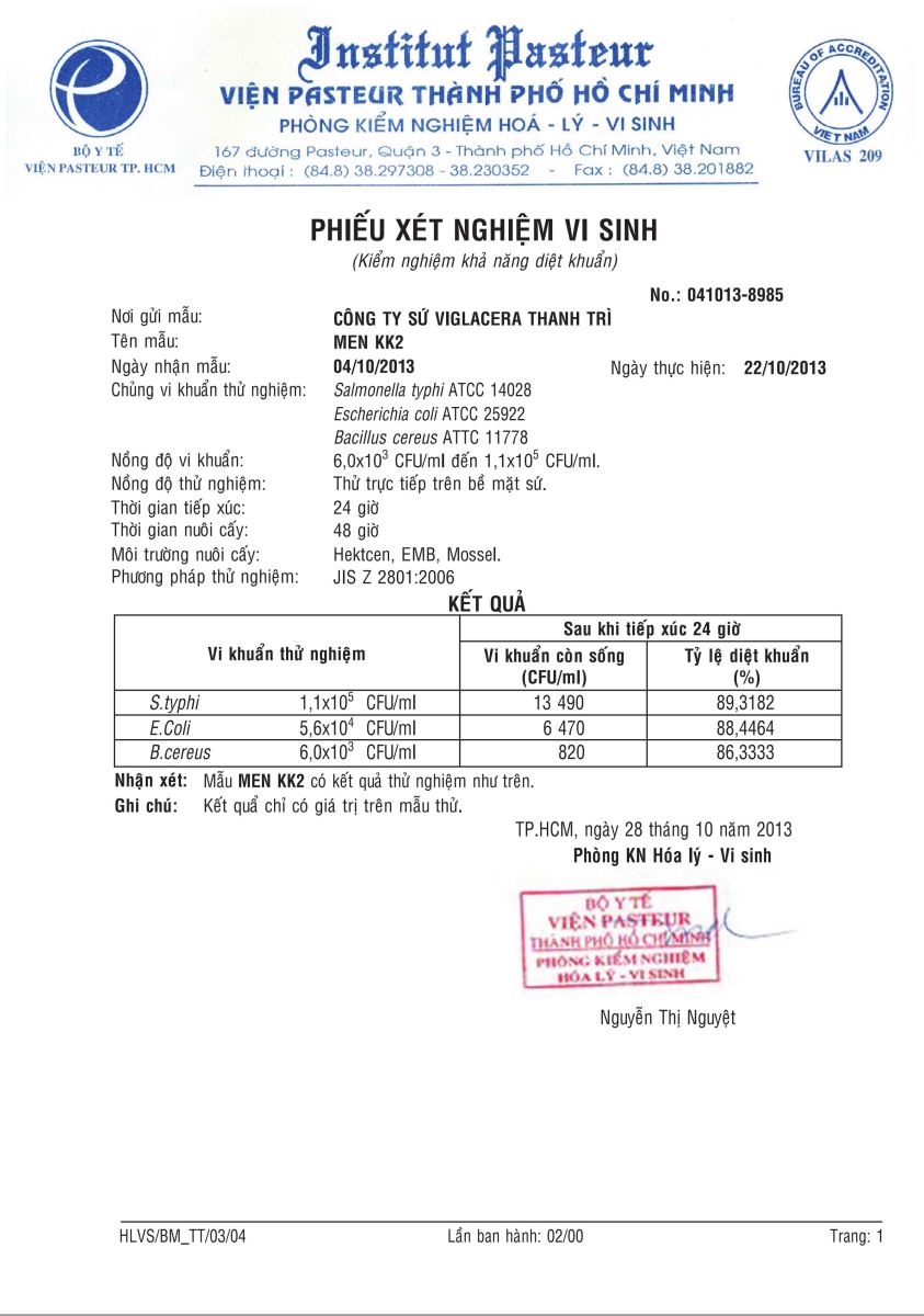 phieu xet nghiem vi sinh