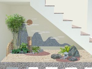 Tieu canh duoi gam cau thang