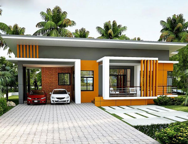 Son nha mau cam sang trong